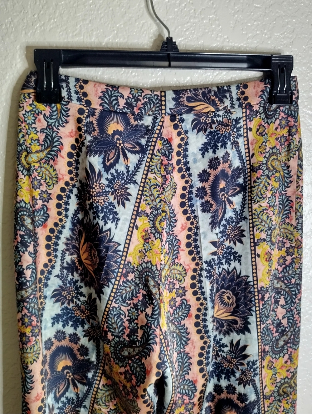 Sandro Flowing Baroque Printed Trousers Sz 34/XS - Picture 7 of 12